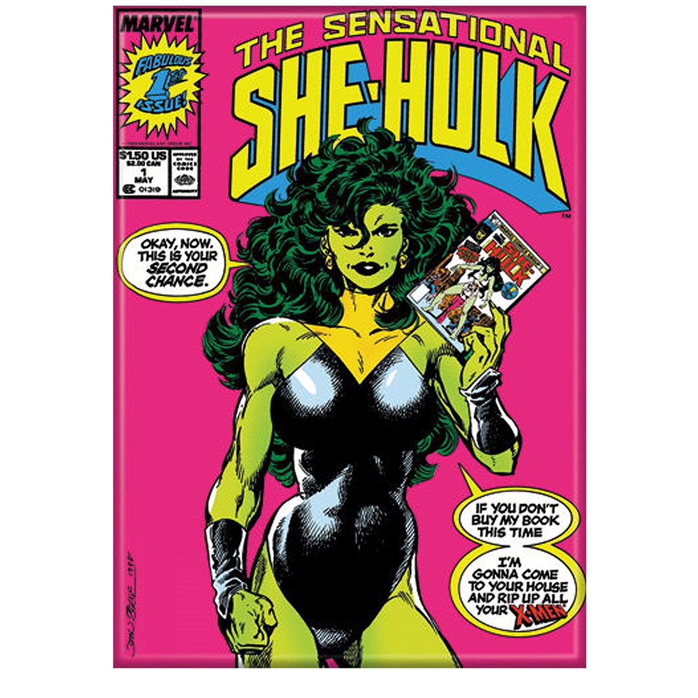 Sensational She-Hulk #1 Magnet, Pink
