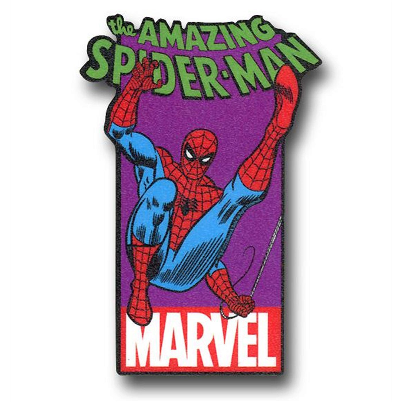 Spiderman with Logo Funky Chunky Magnet
