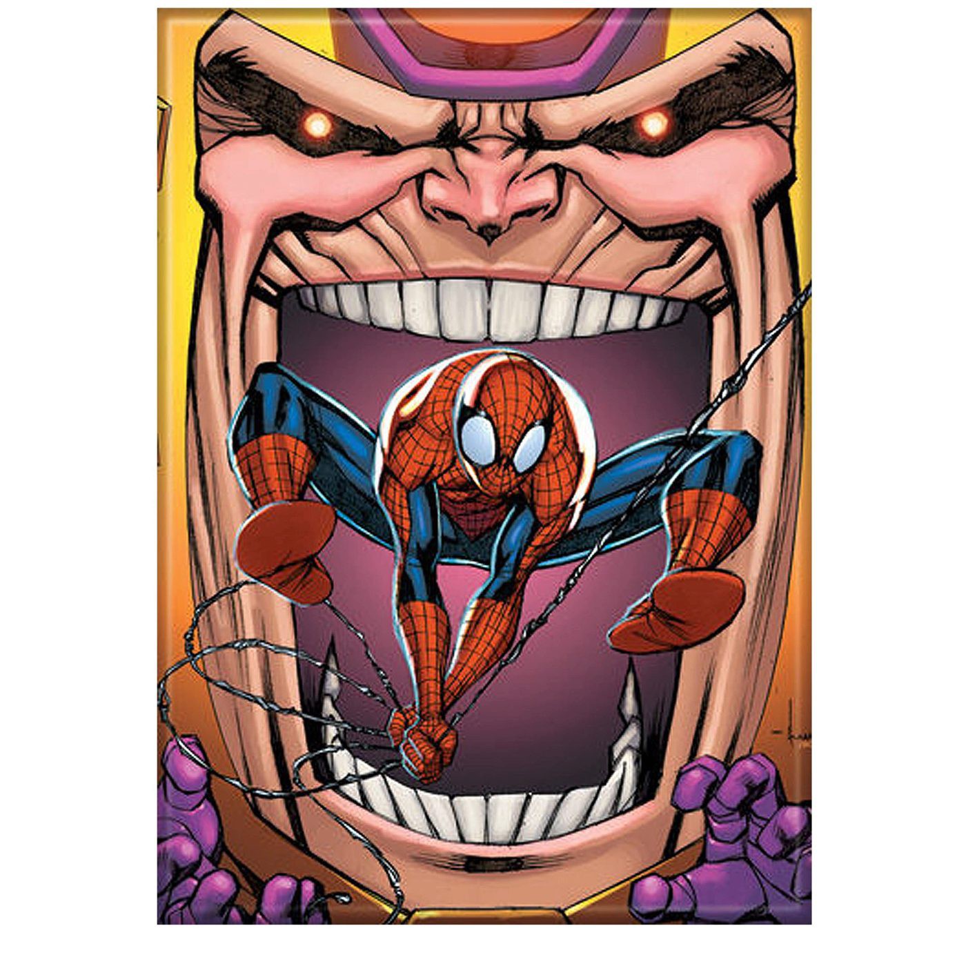 Spiderman MODOK Magnet, Purple