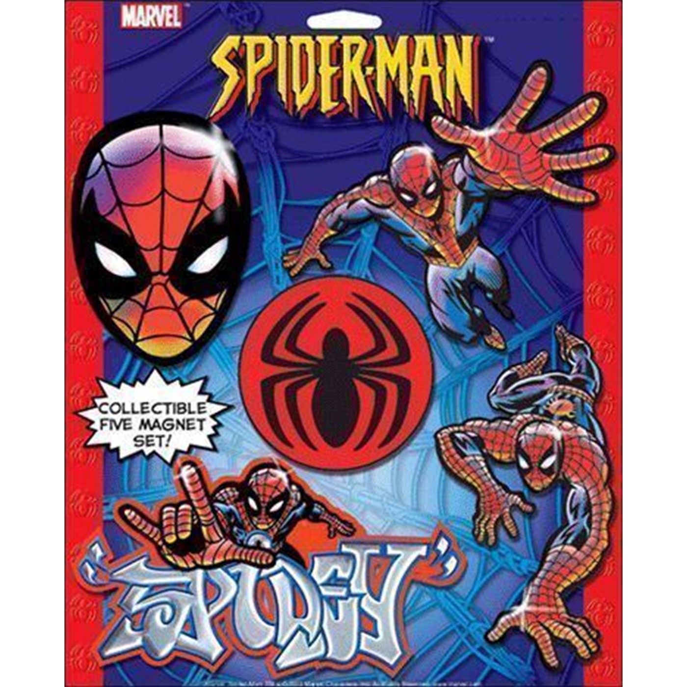 Spiderman 5 Pack Magnet Set
