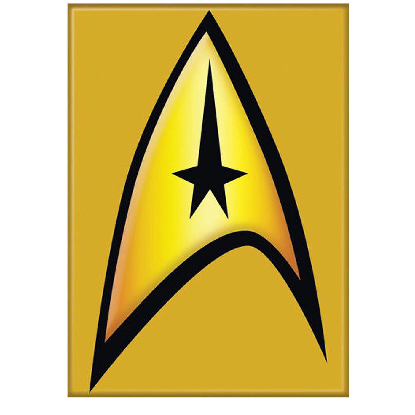 Star Trek Command Insignia Magnet, Yellow