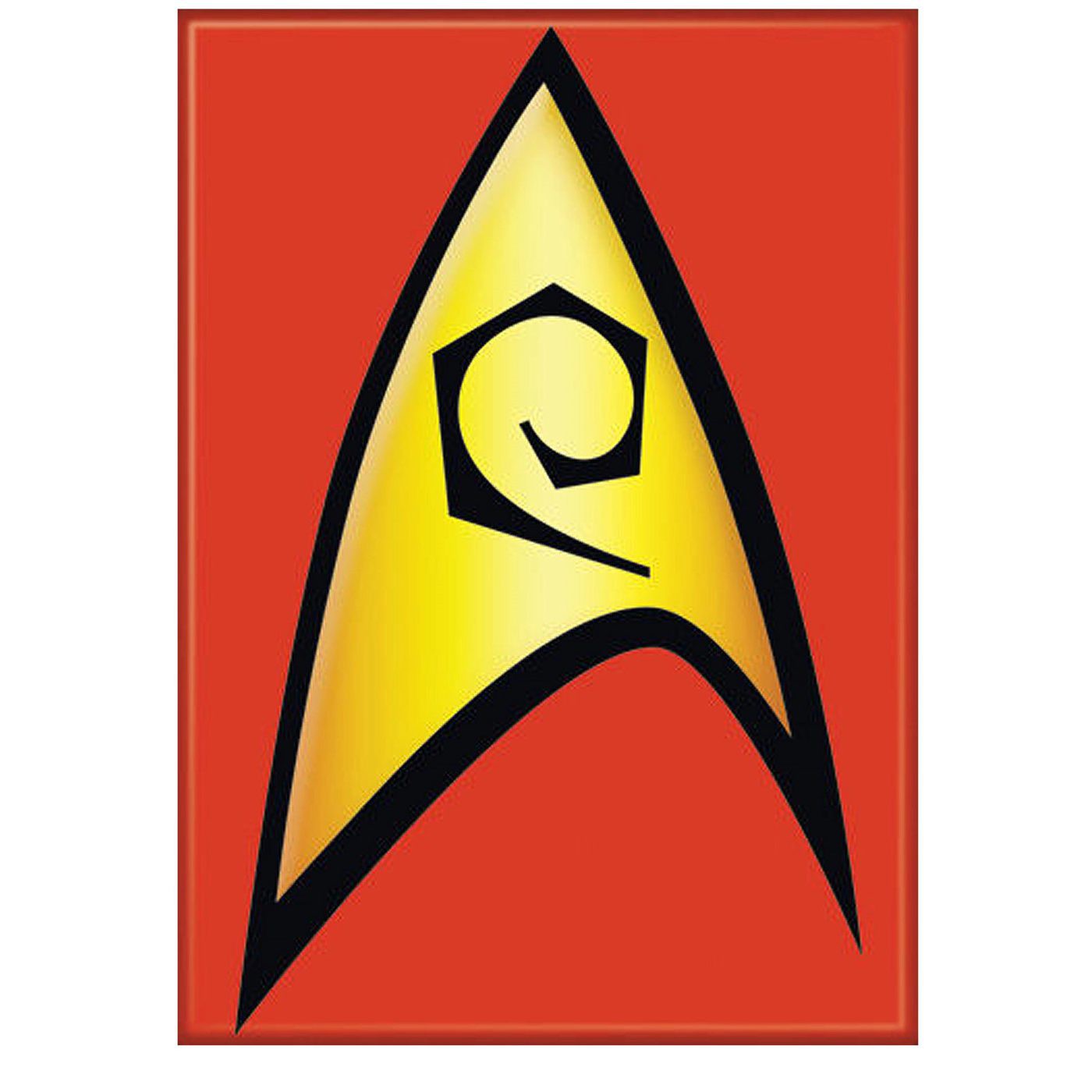 Star Trek Engineering/Security Insignia Magnet, Red