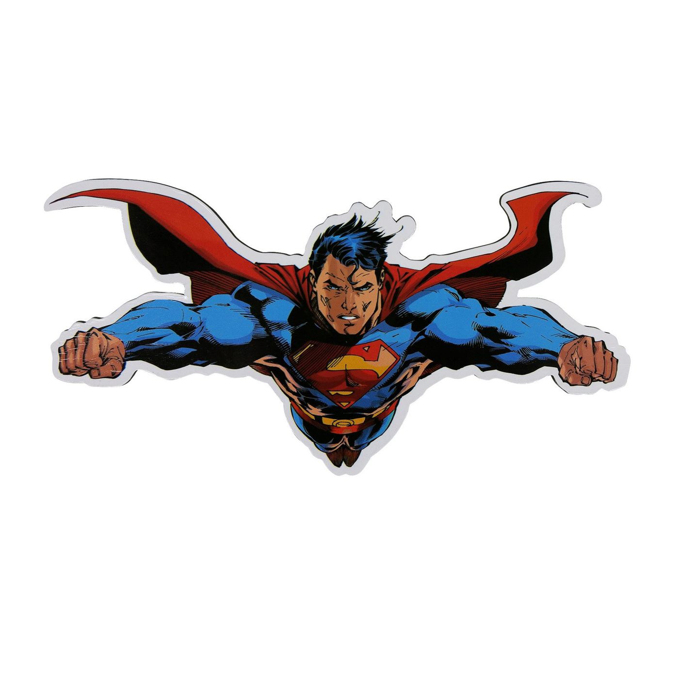 Superman Flying Flat Magnet, Blue