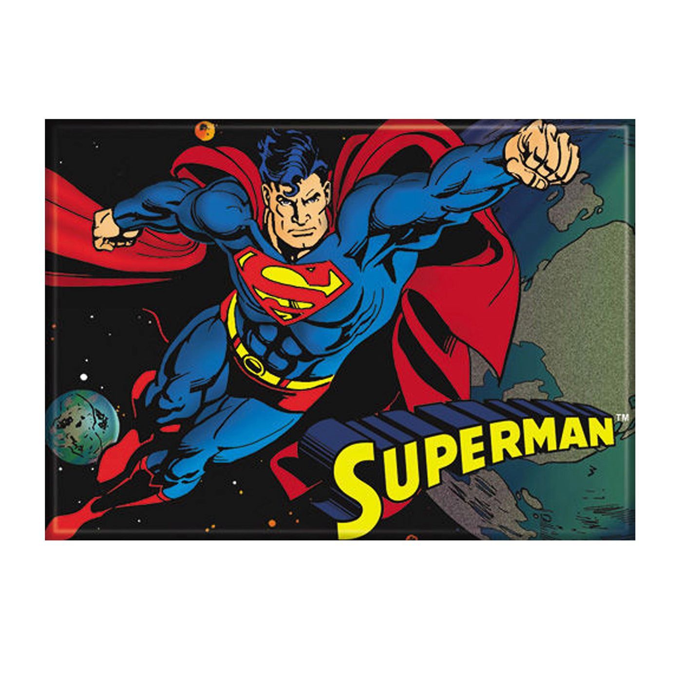 Superman Magnet Flying Right, Black