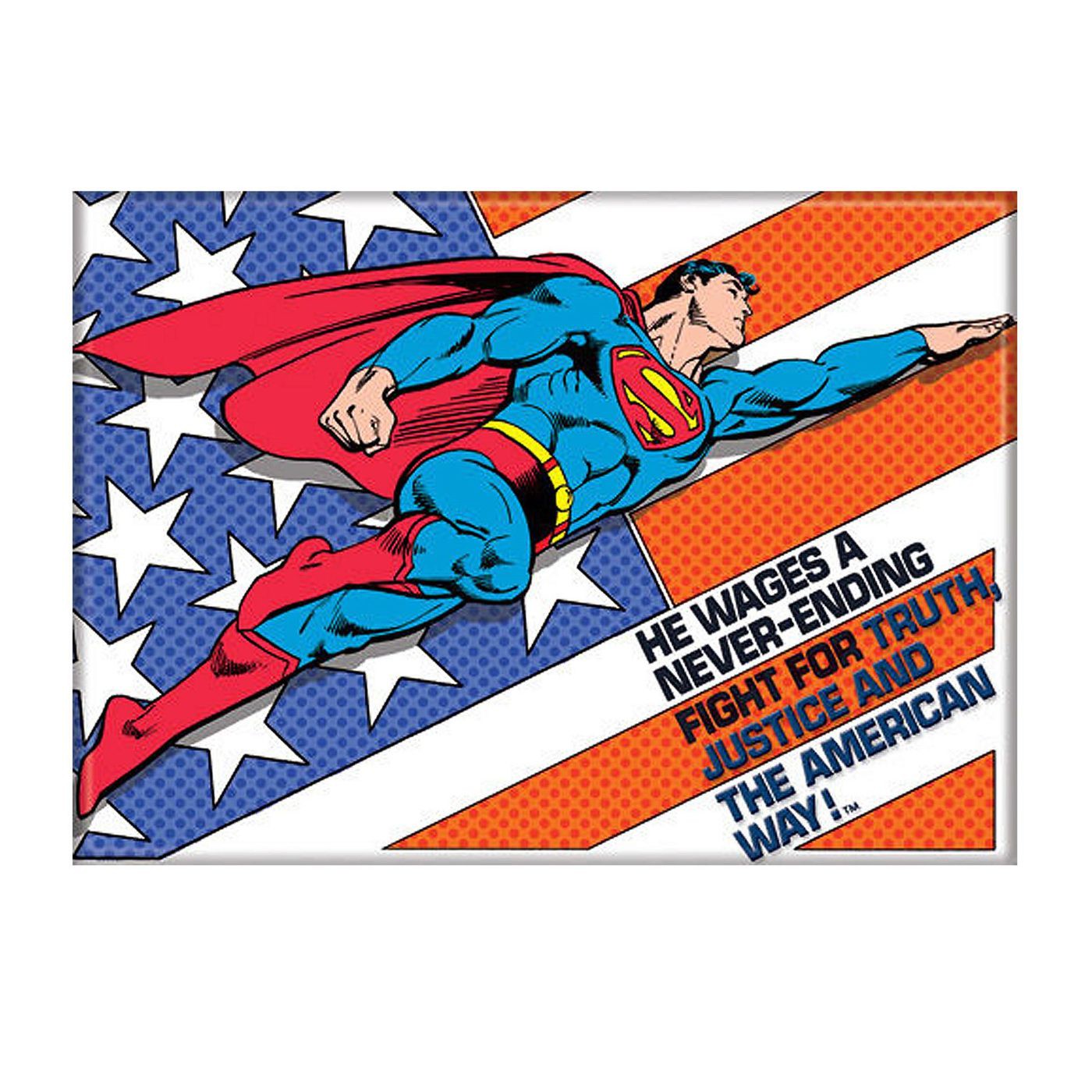 Superman Never Ending Fight Magnet