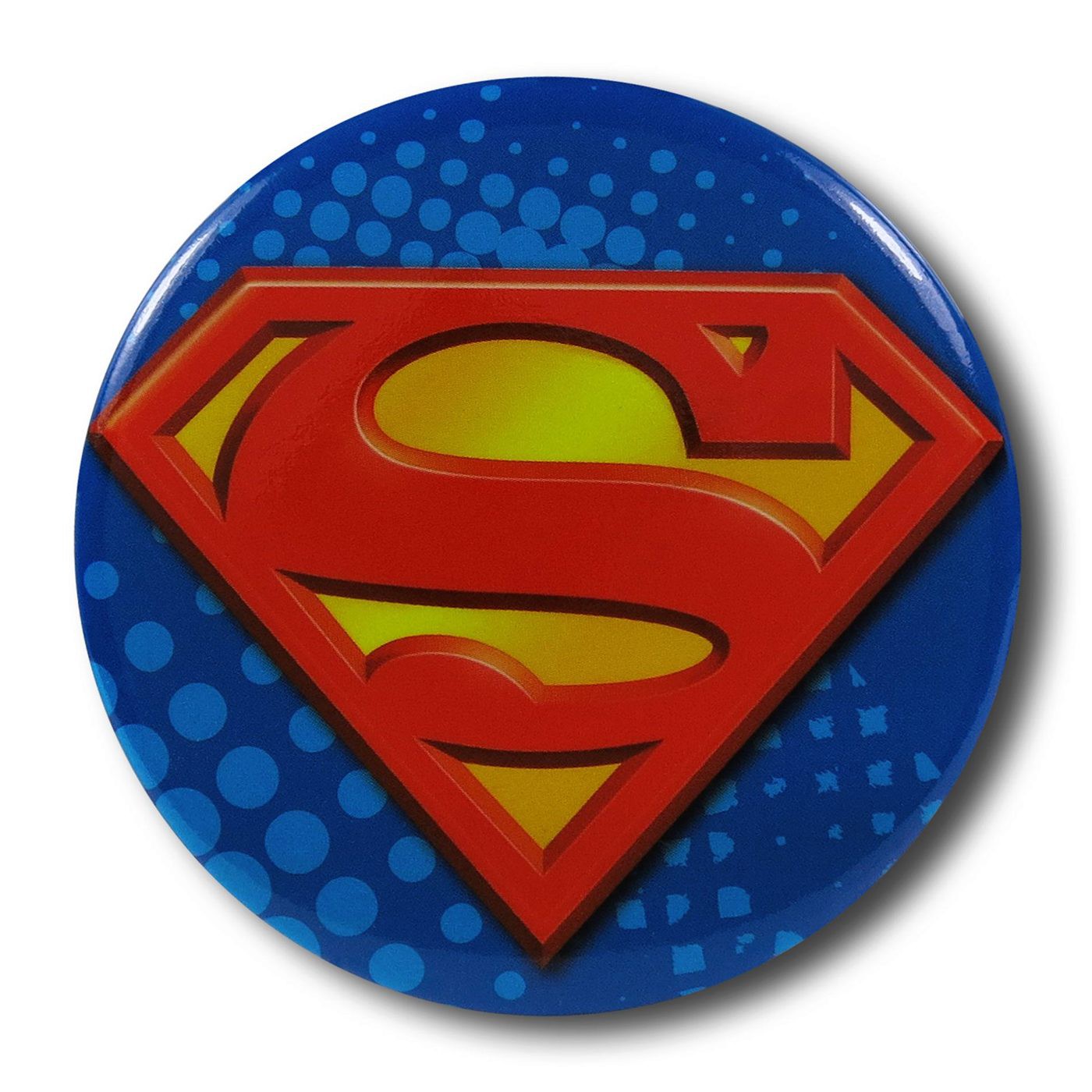 Superman Symbol Button Magnet Bottle Opener, Blue