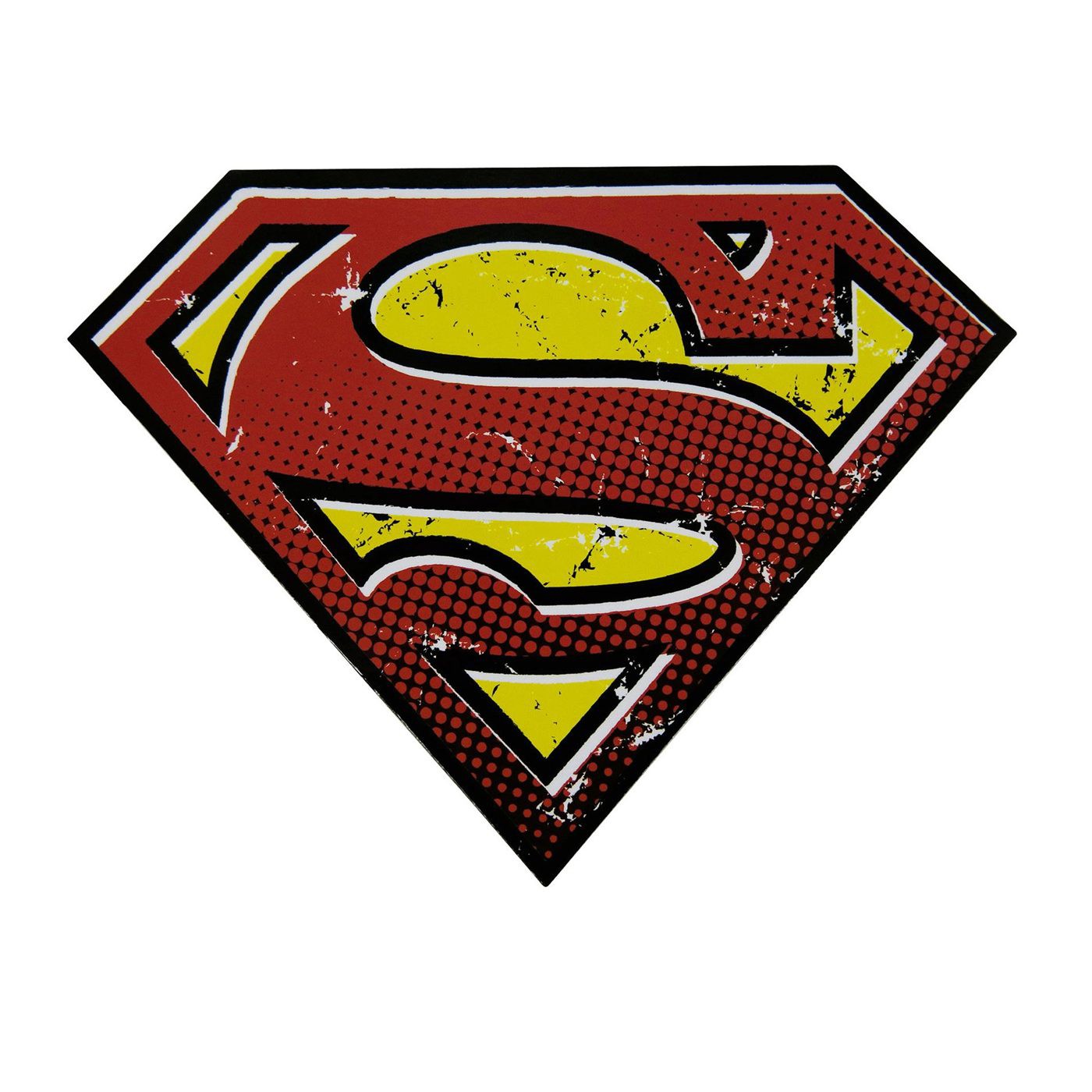 Superman Symbol Flat Magnet, Red