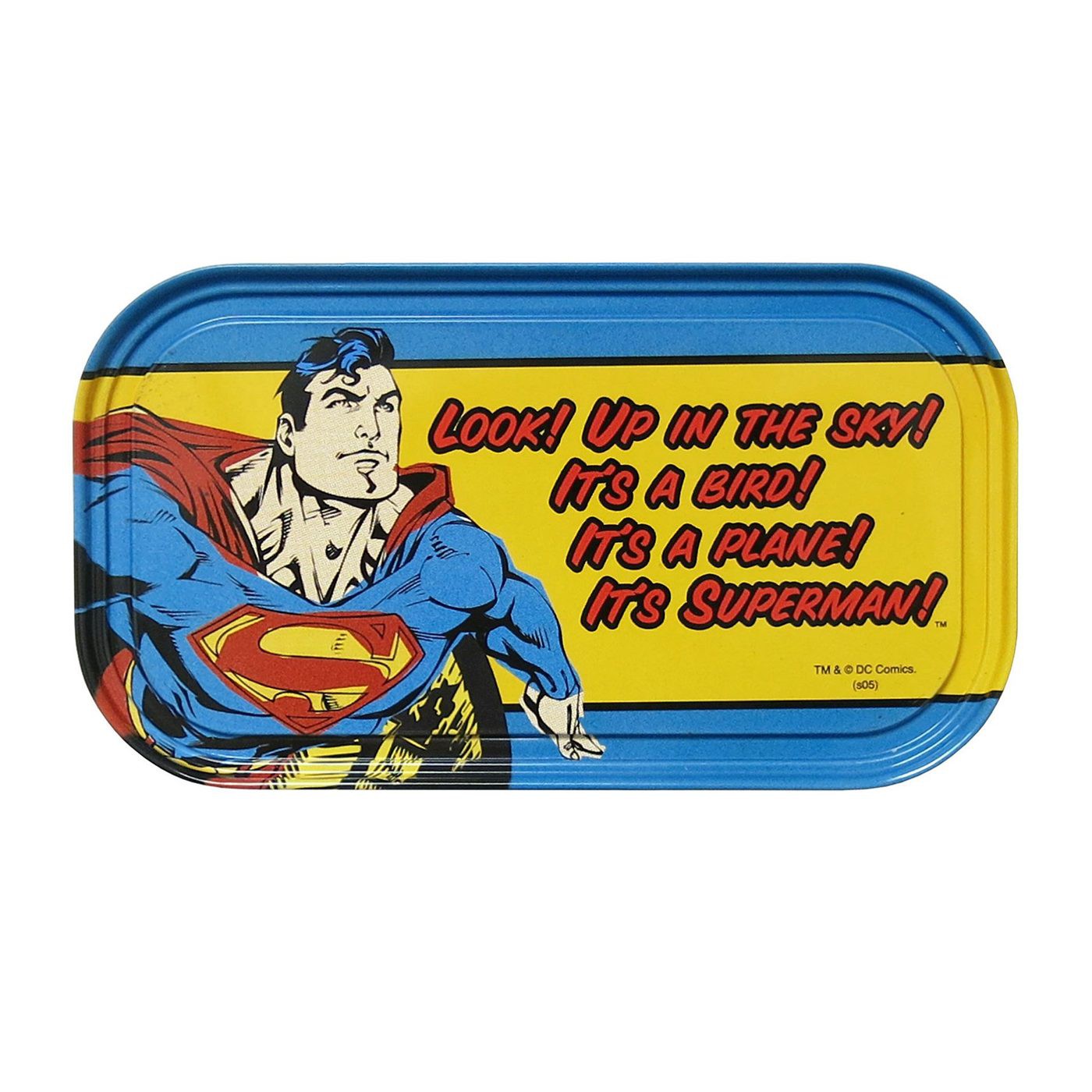 Superman Magnetic Tin Magnet, Blue