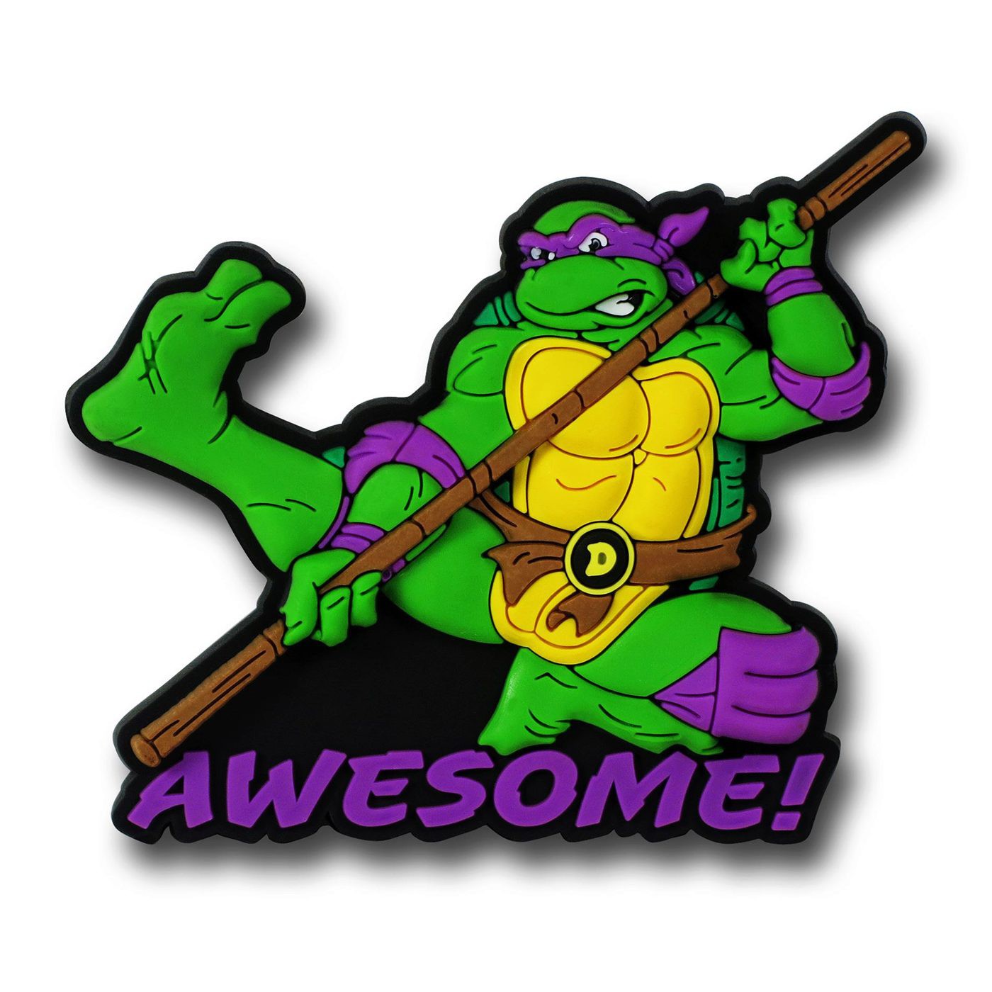 TMNT Donatello Awesome Soft Touch PVC Magnet, Green