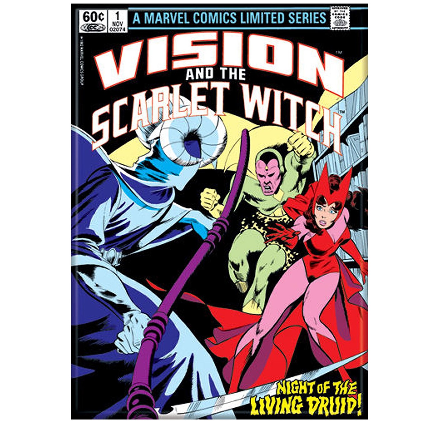 Vision and the Scarlet Witch #1 Cover Magnet, Purple