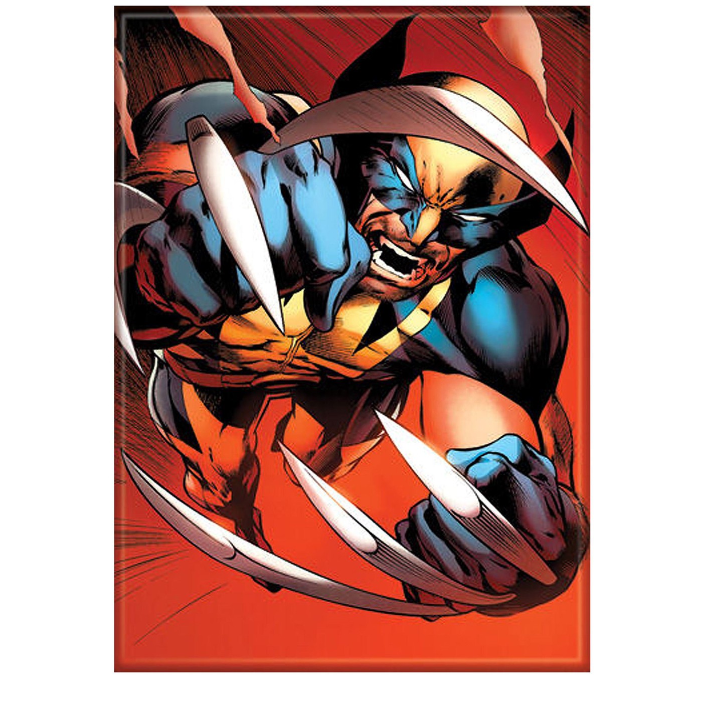 Wolverine Adamantium Fury Magnet, Red