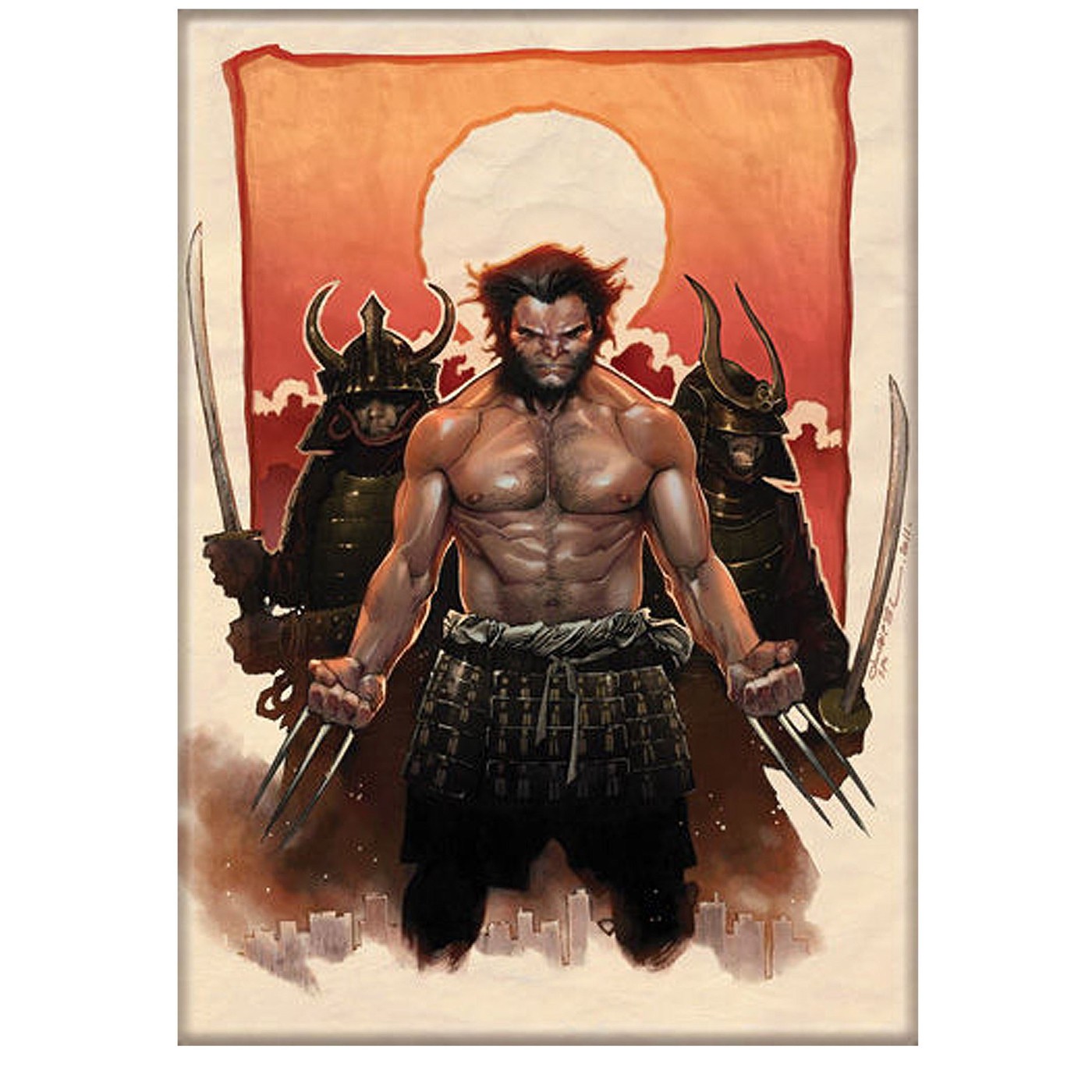 Wolverine and Samurai Magnet, Orange