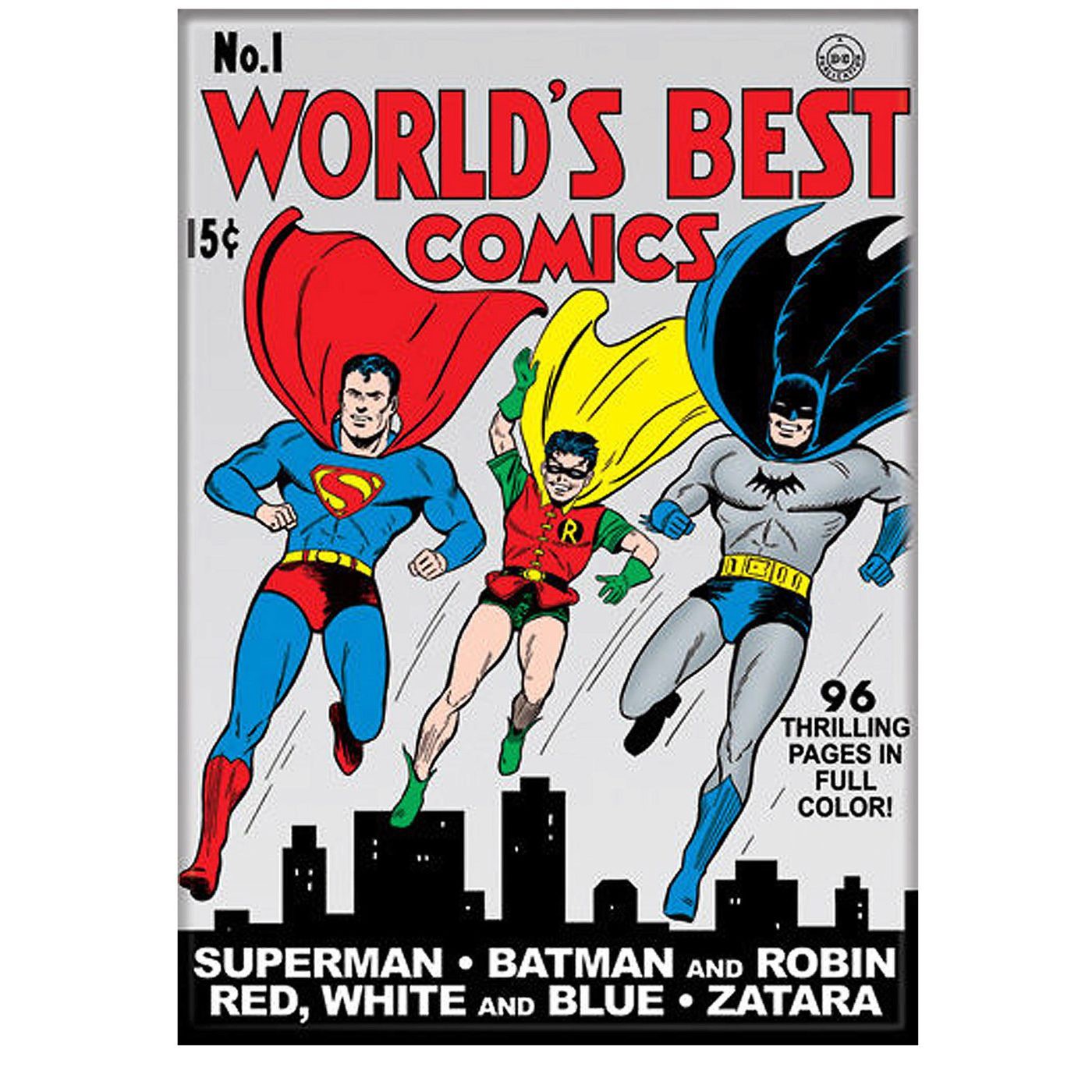 World's Best Comics #1 Cover Magnet, Grey