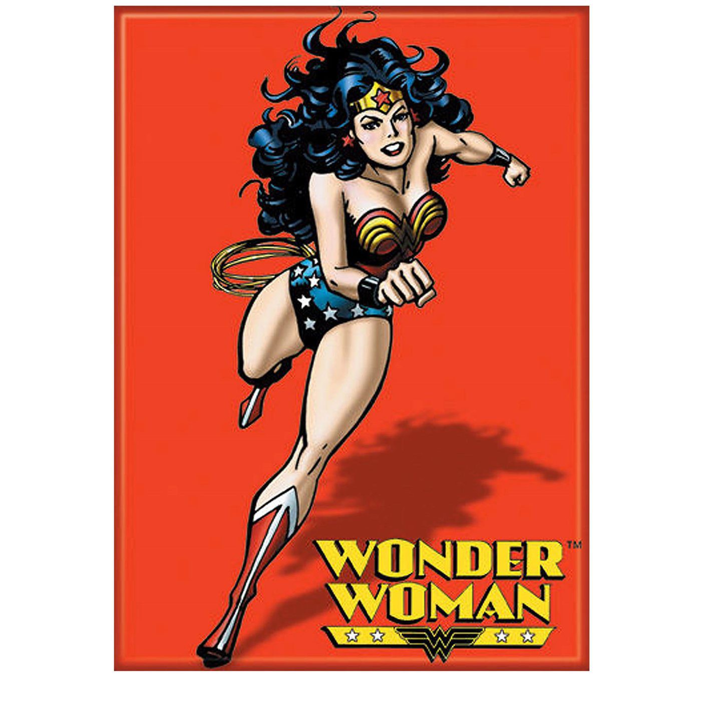 Wonder Woman Red Running Magnet, Red