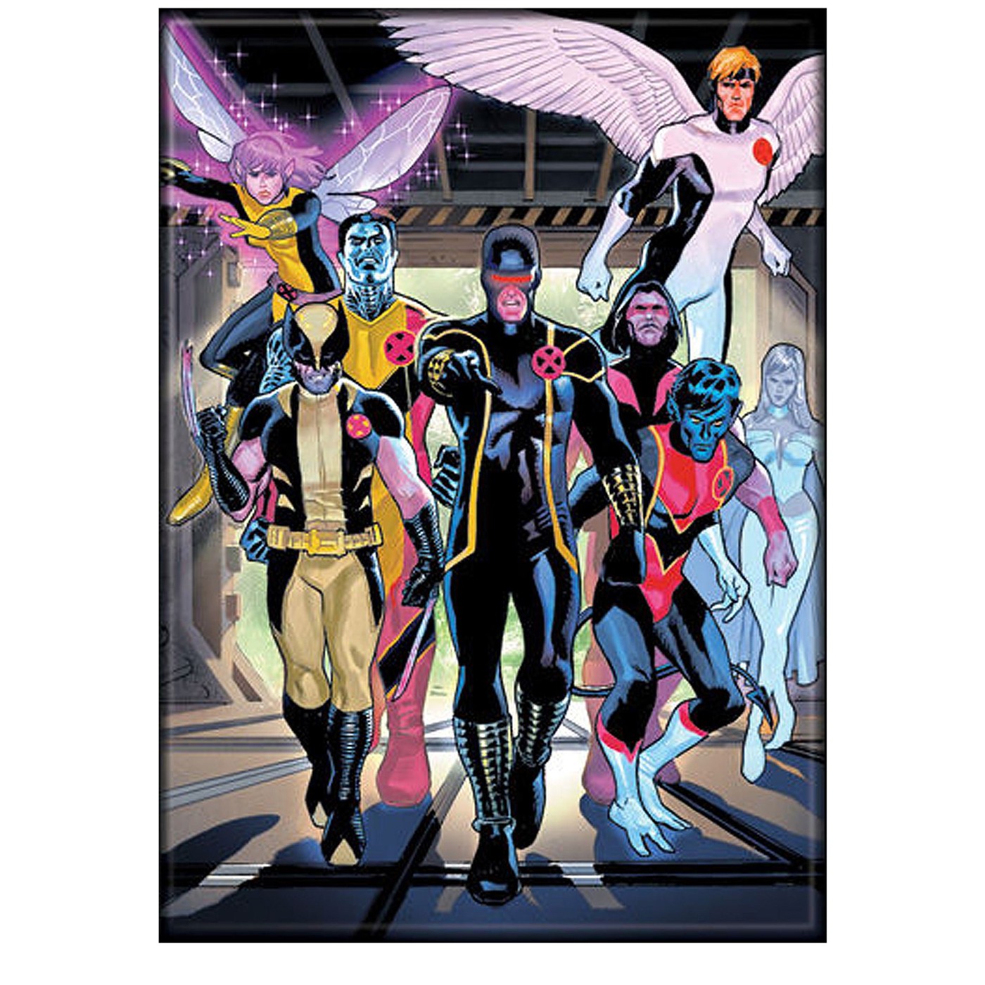 X-Men Group on the Move Magnet, Black