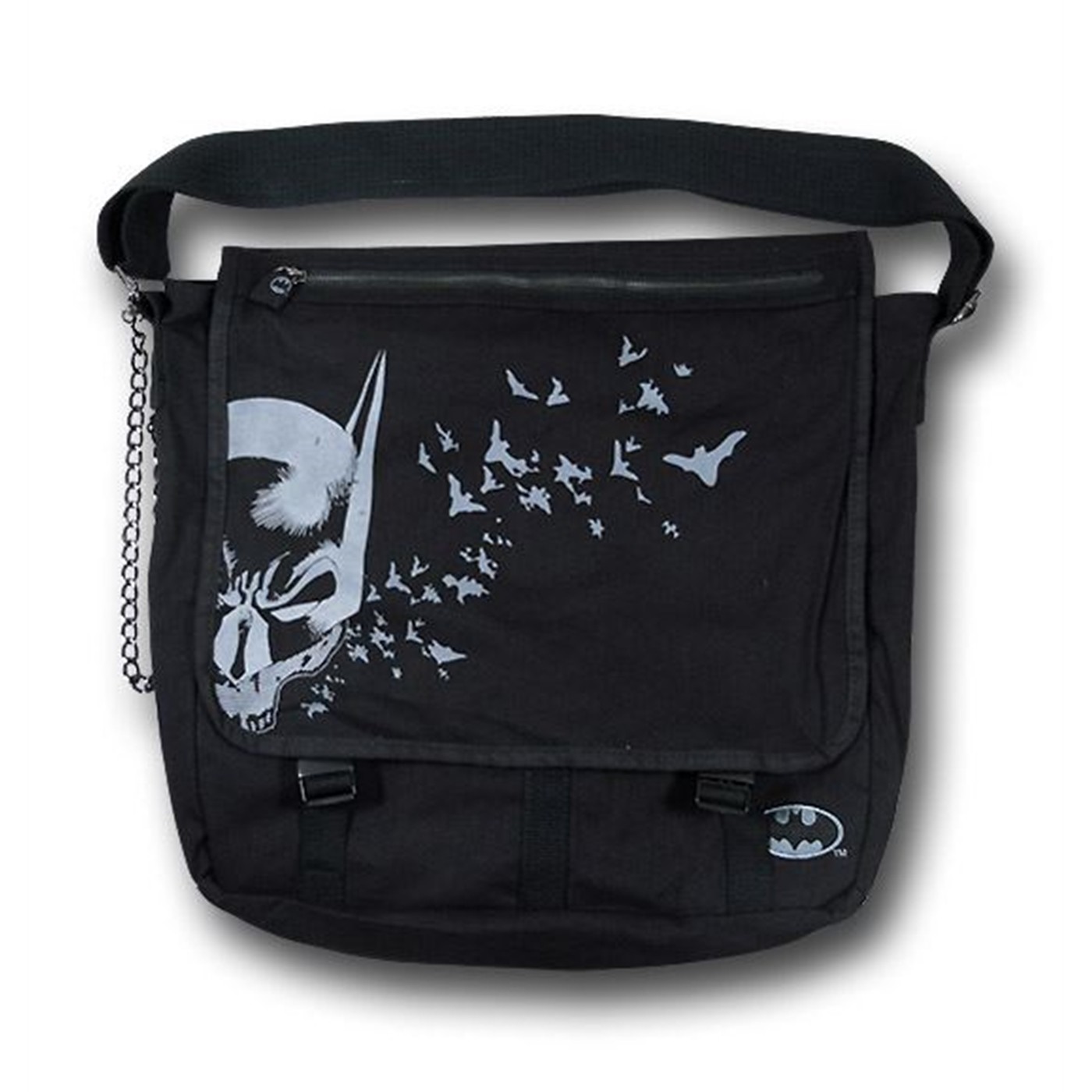 Batman Flying Bats Messenger Bag, Black