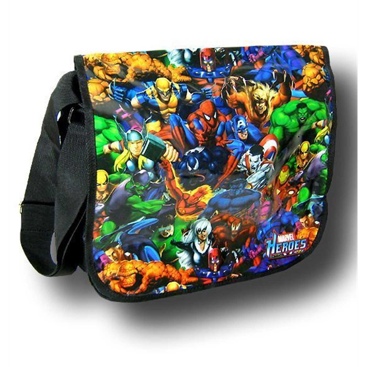 Marvel Heroes Messenger Bag, Black