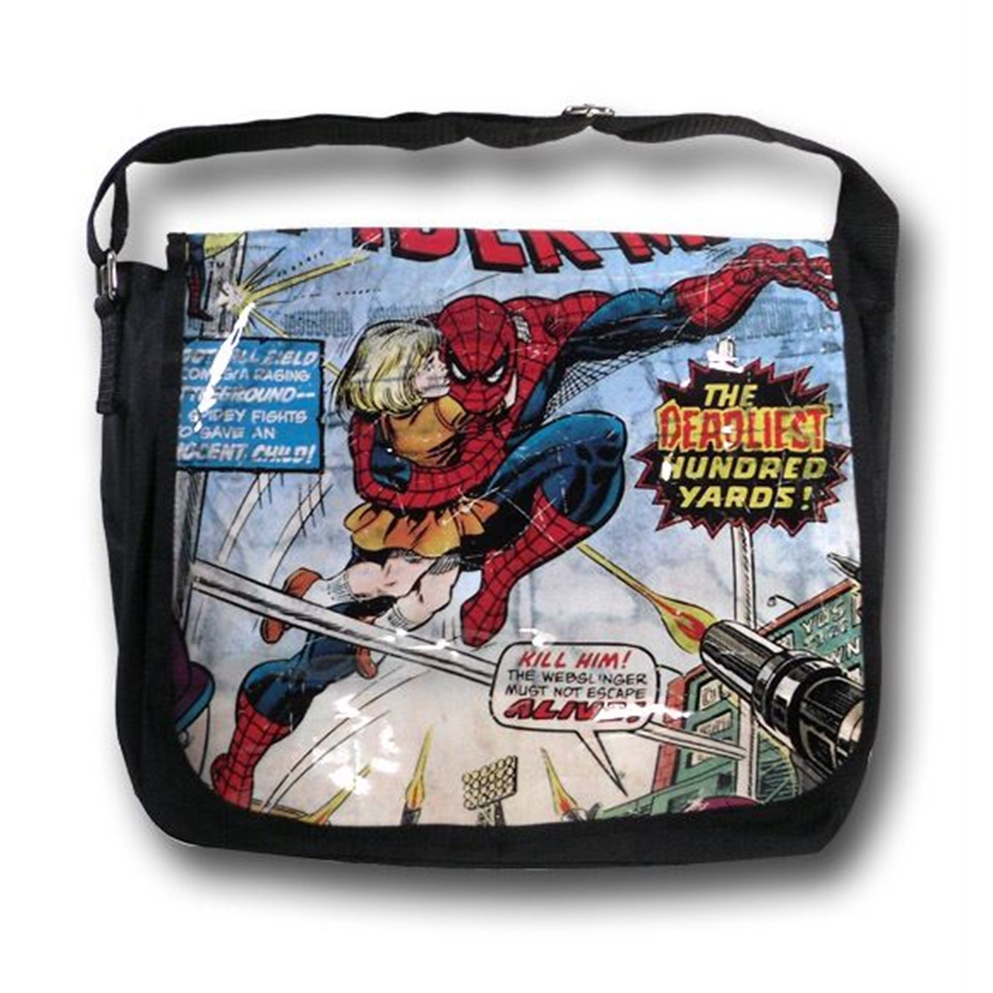 Spiderman Amazing Spiderman Messenger Bag, Black
