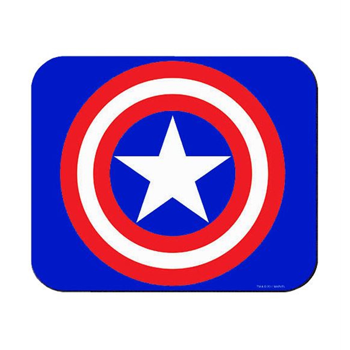 Captain America Shield Symbol Mousepad, Blue