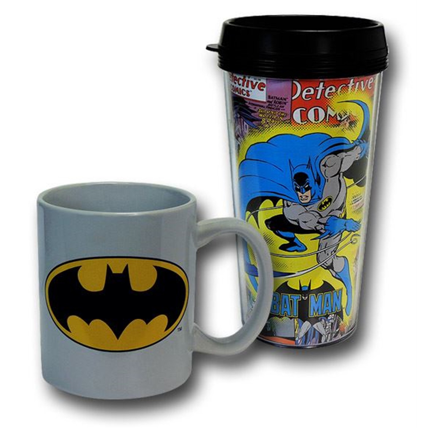 Batman Travel and Ceramic Mug 2-Pack