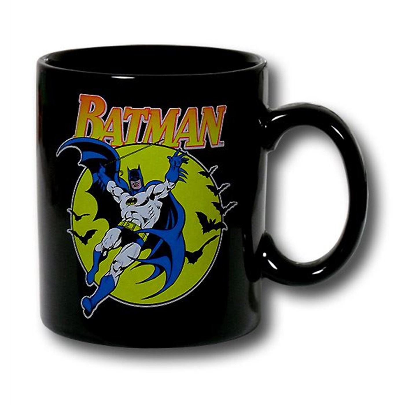 Batman 12 oz Ceramic Logo with Image Mug, Black