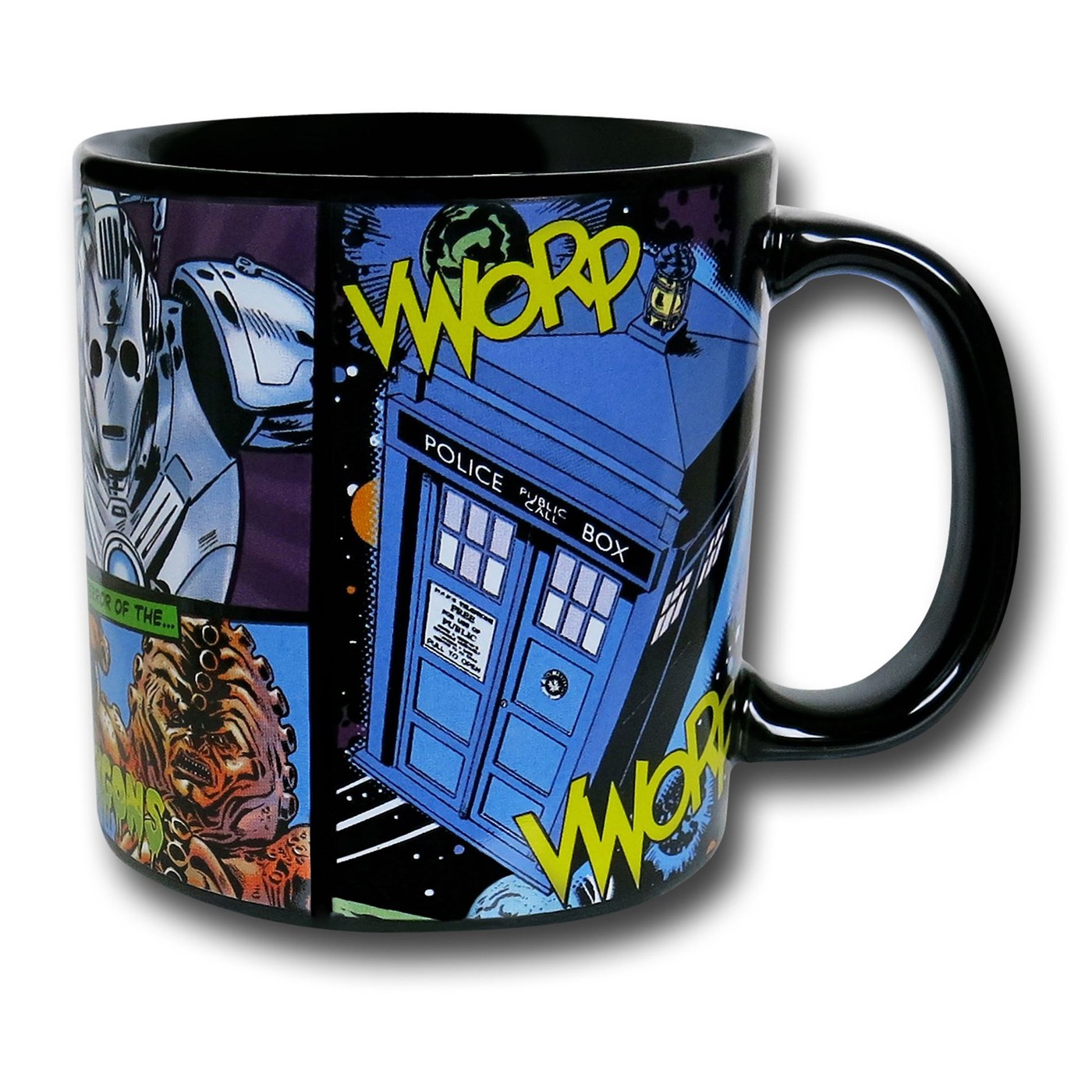 Doctor Who 20oz Ceramic Mug, Black