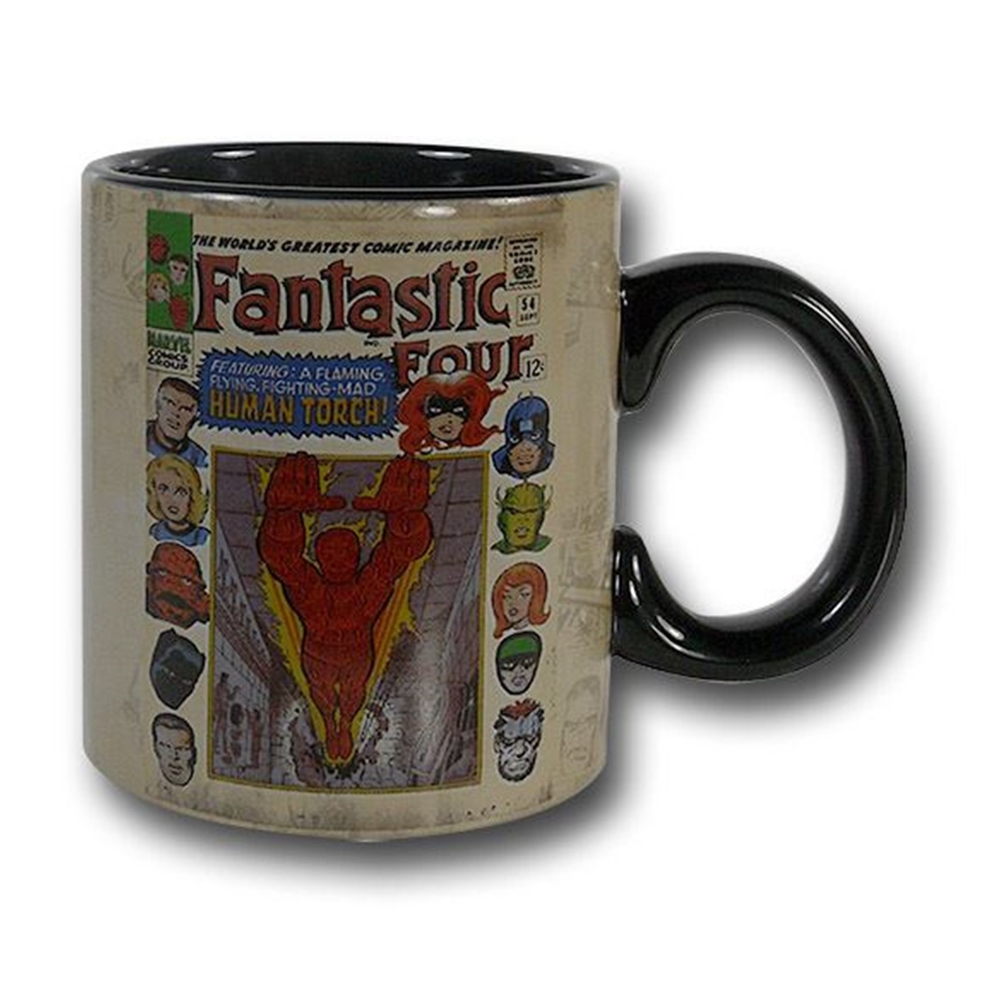 Fantastic Four #54 Cover Mug, Black