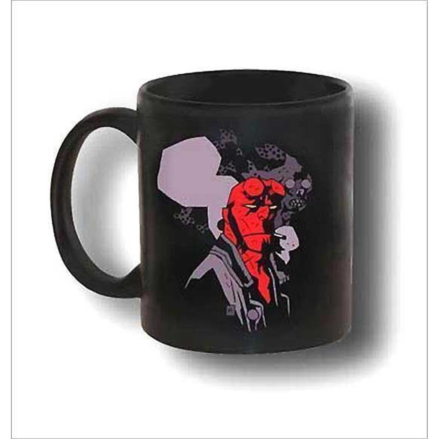 Hellboy Black Ceramic Mug, Black