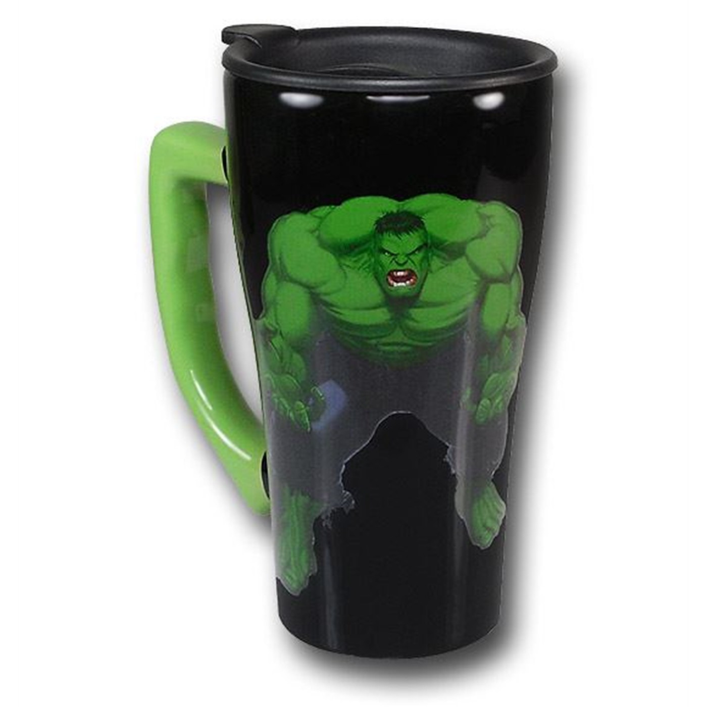 Hulk Destruction Prep 16oz Ceramic Travel Mug, Black