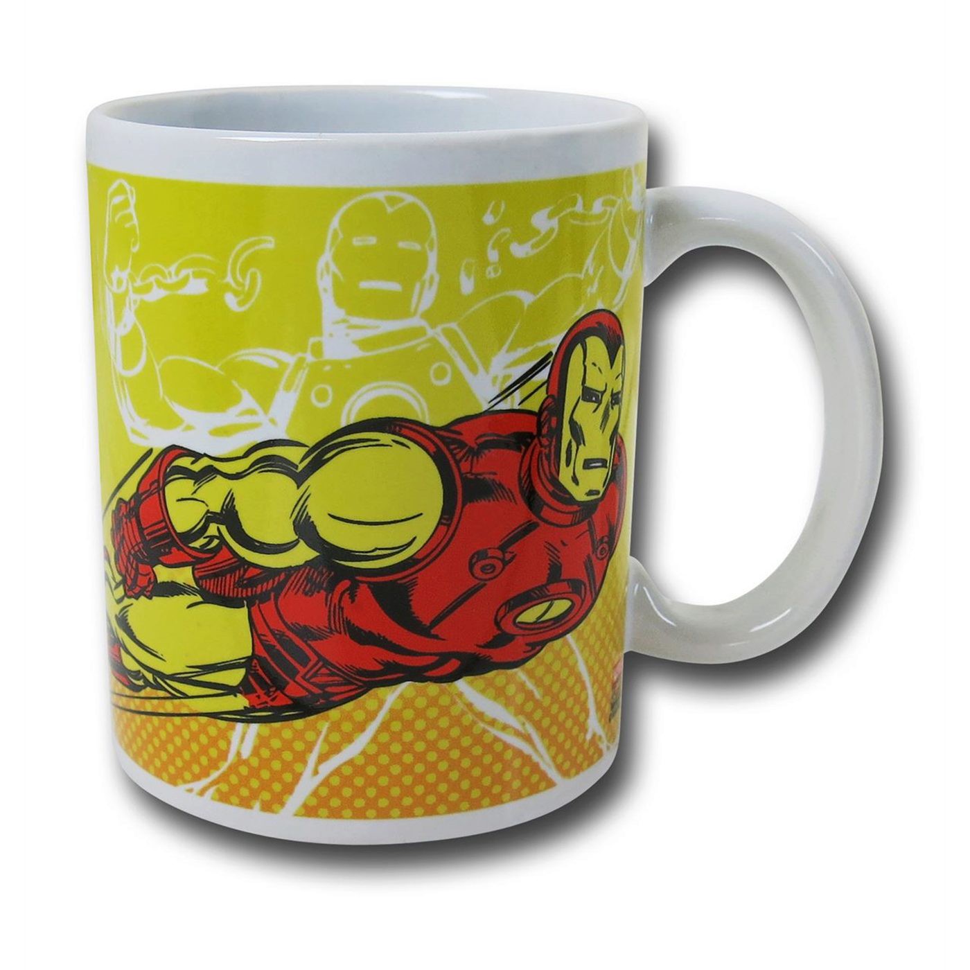 Iron Man Yellow Flight 11.5 oz Mug, Yellow