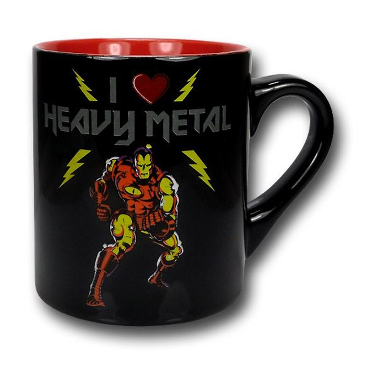 Iron Man Heavy Metal Ceramic Mug, Black