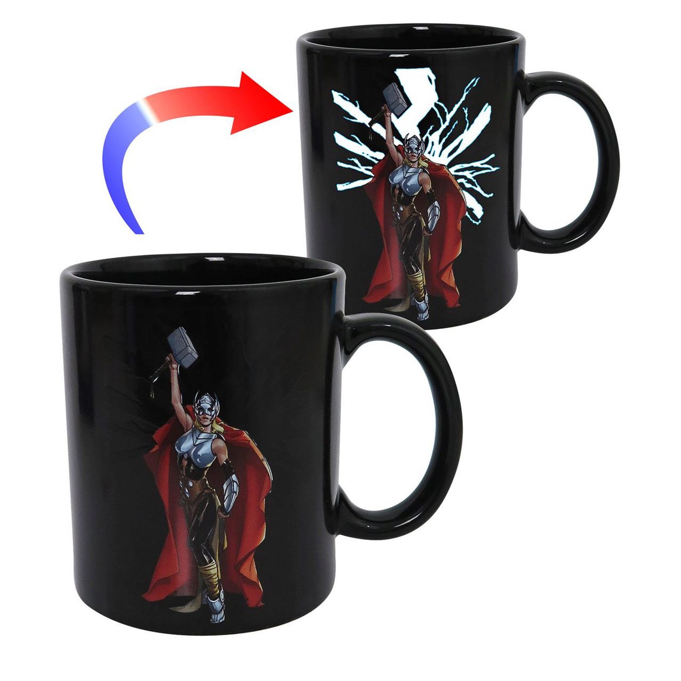 Thor Jane Foster Heat Changing Mug, Black