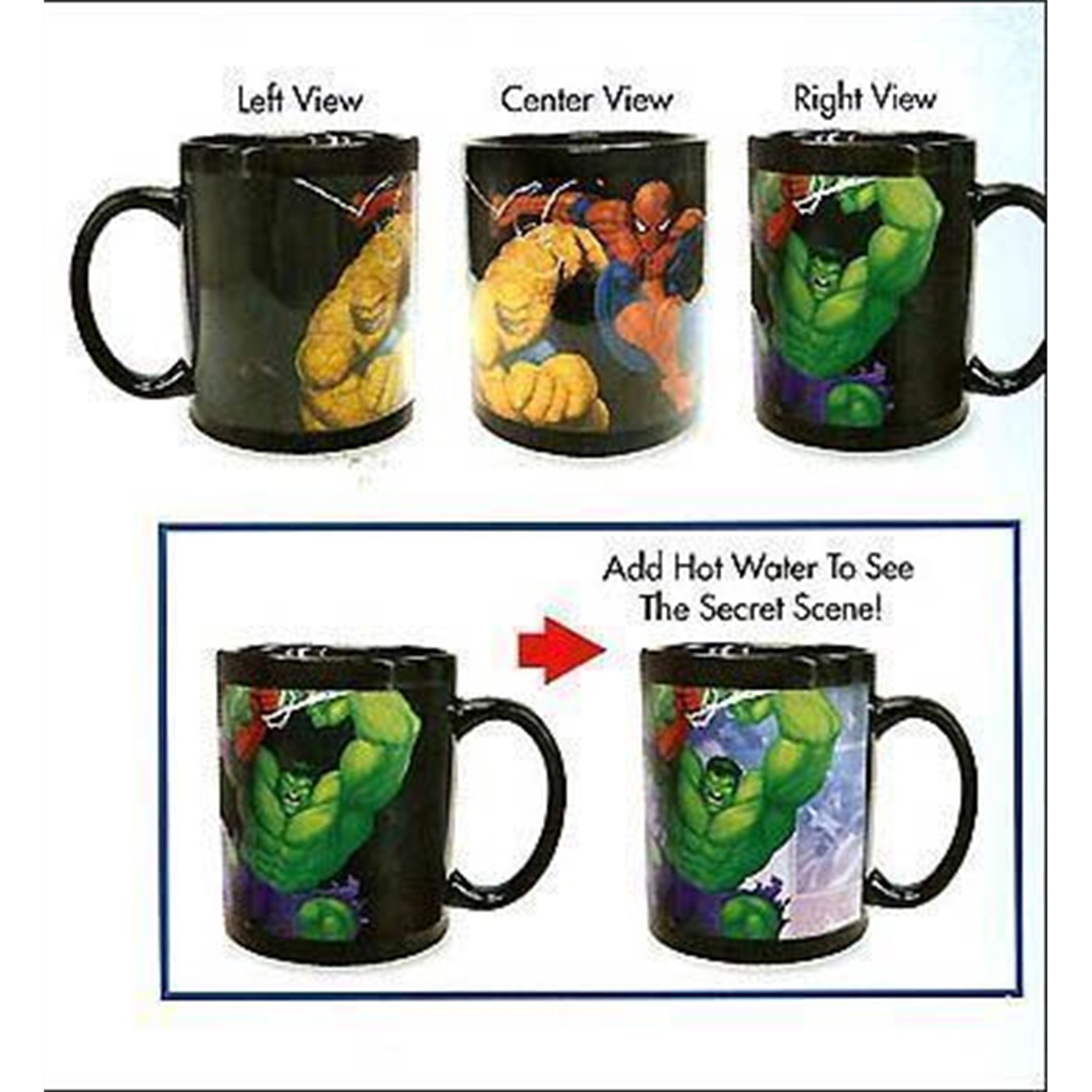 Spiderman Mug With Hulk & Thing