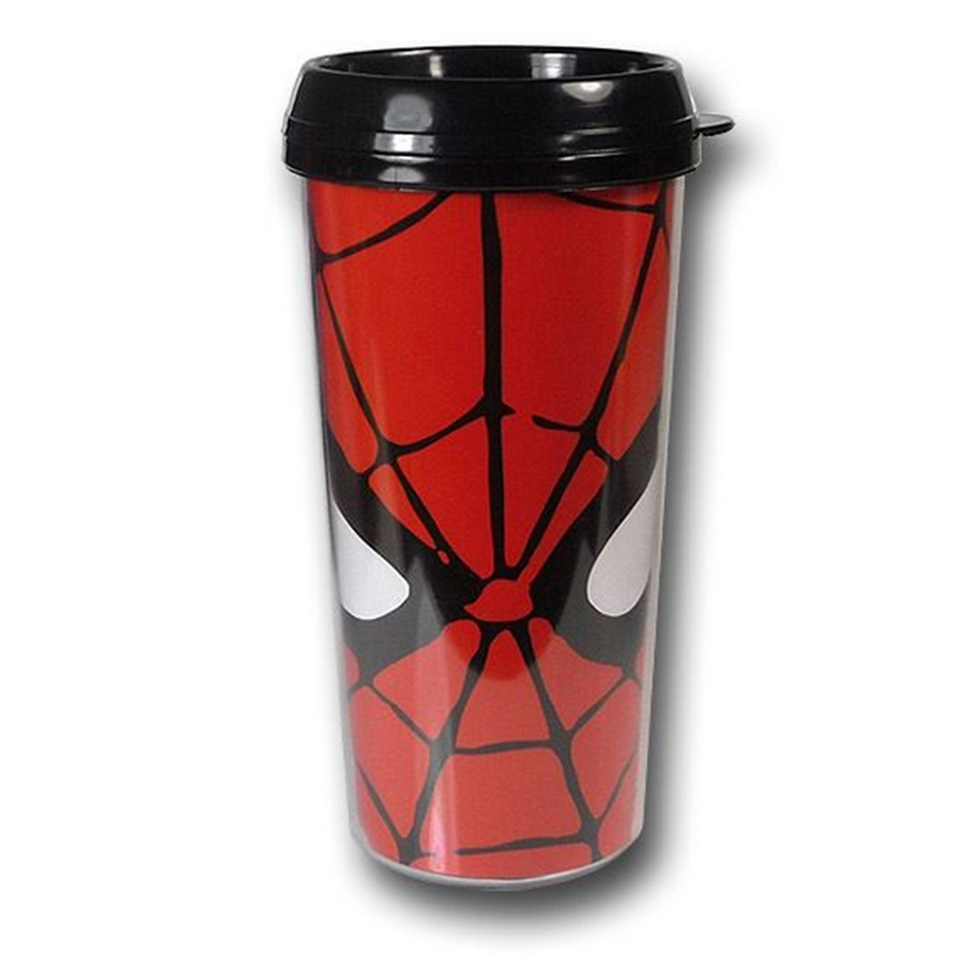 Spiderman Eyes Plastic Travel Mug, Red