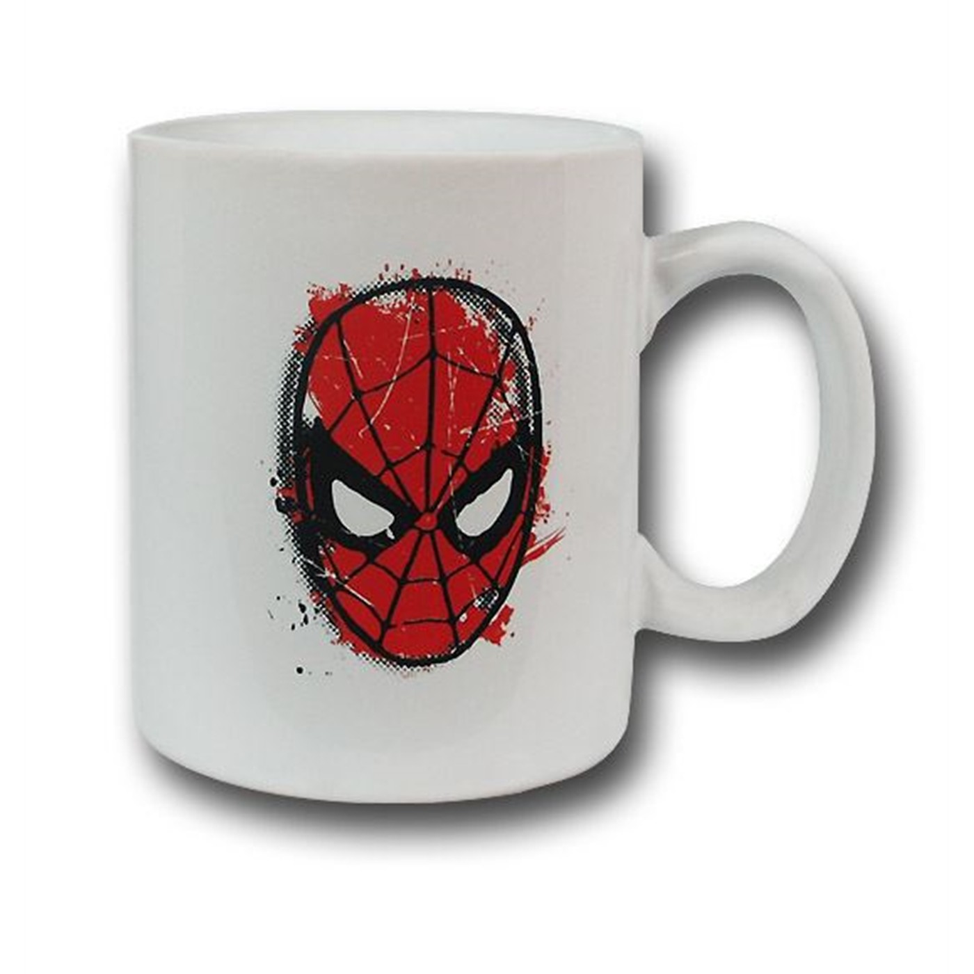 Spiderman Sketch Face Mug, White