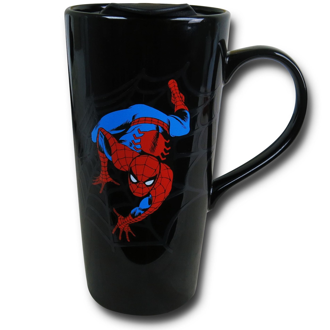 Spiderman Web Heat Reactive Travel Mug, Black