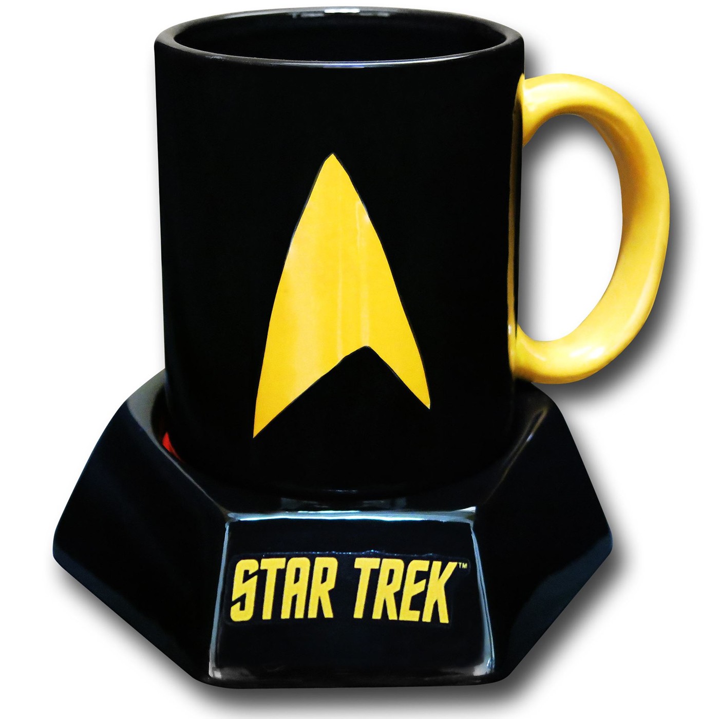 Star Trek Mug with Teleporter Sound Base, Black