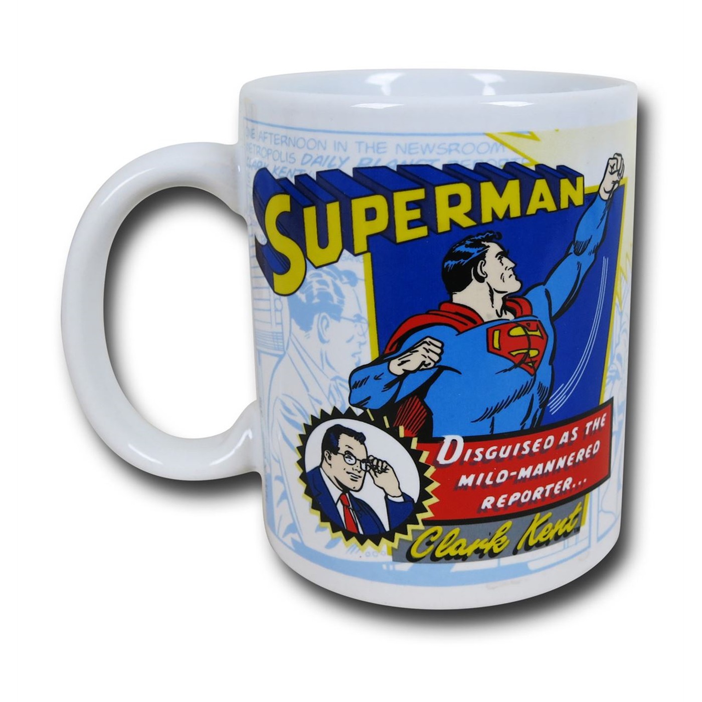 Superman Retro Image Mug, White