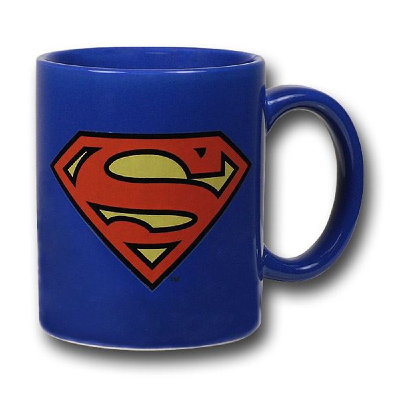 Superman Symbol Royal Blue Ceramic Mug, Blue