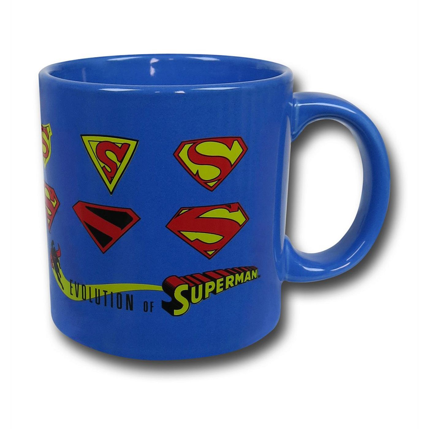 Superman Symbol Evolution Mug, Blue