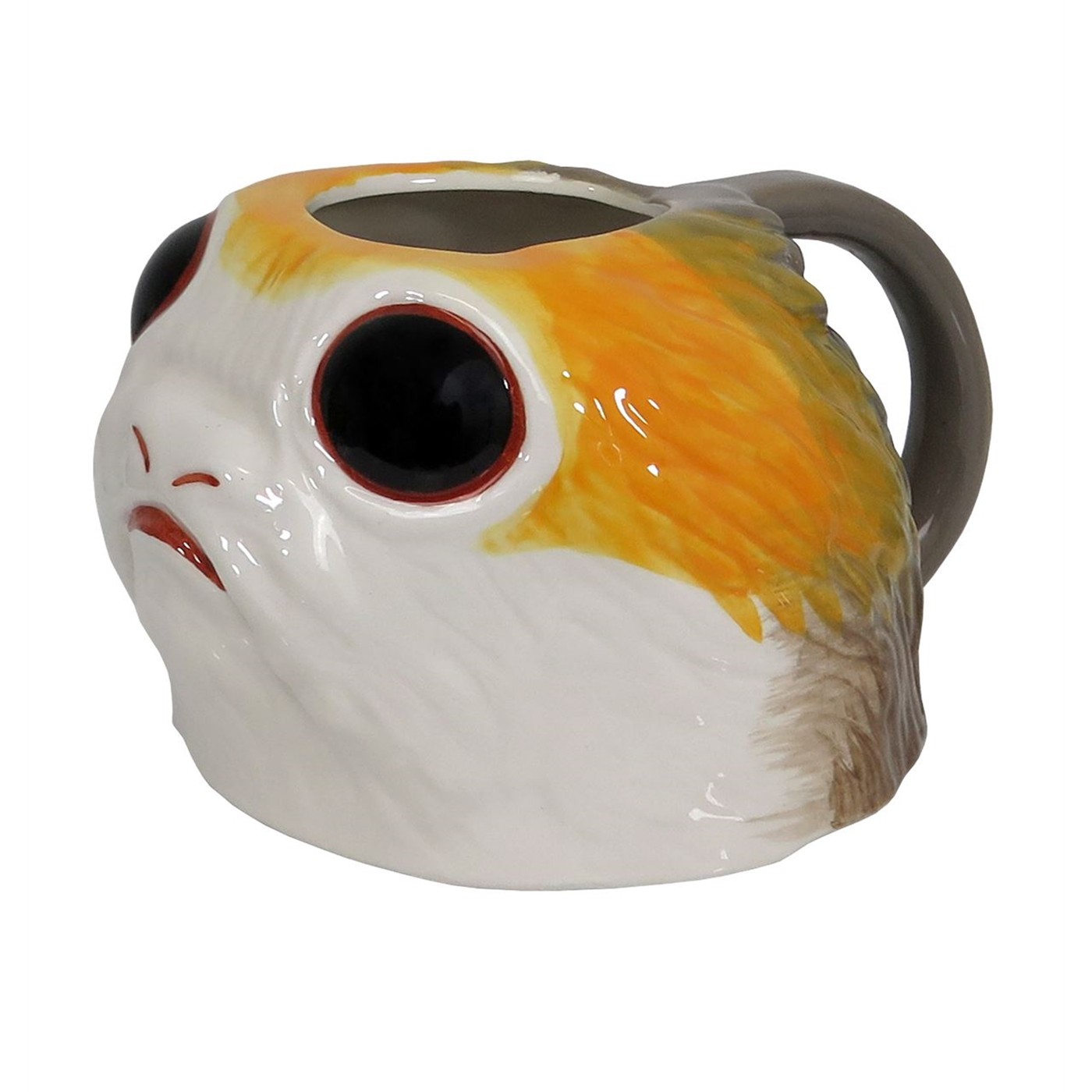 Star Wars Last Jedi Porg Sculpted 11oz Ceramic Mug, Yellow