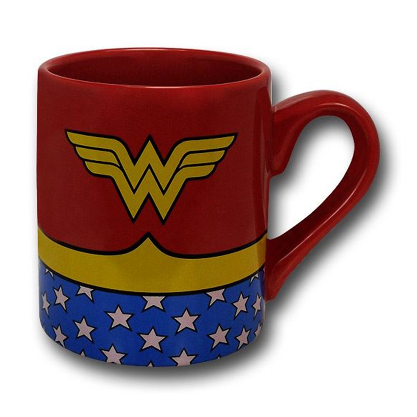 Wonder Woman Costume Ceramic Mug, Red
