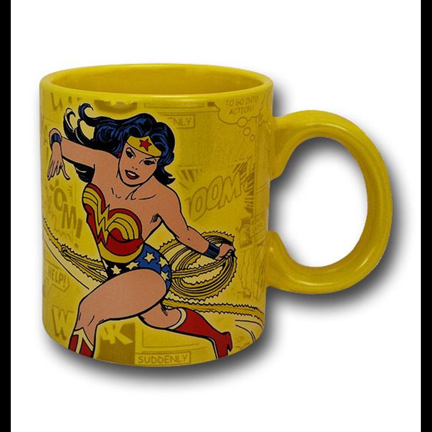 Wonder Woman Yellow Lasso Toss Oversize Mug, Yellow