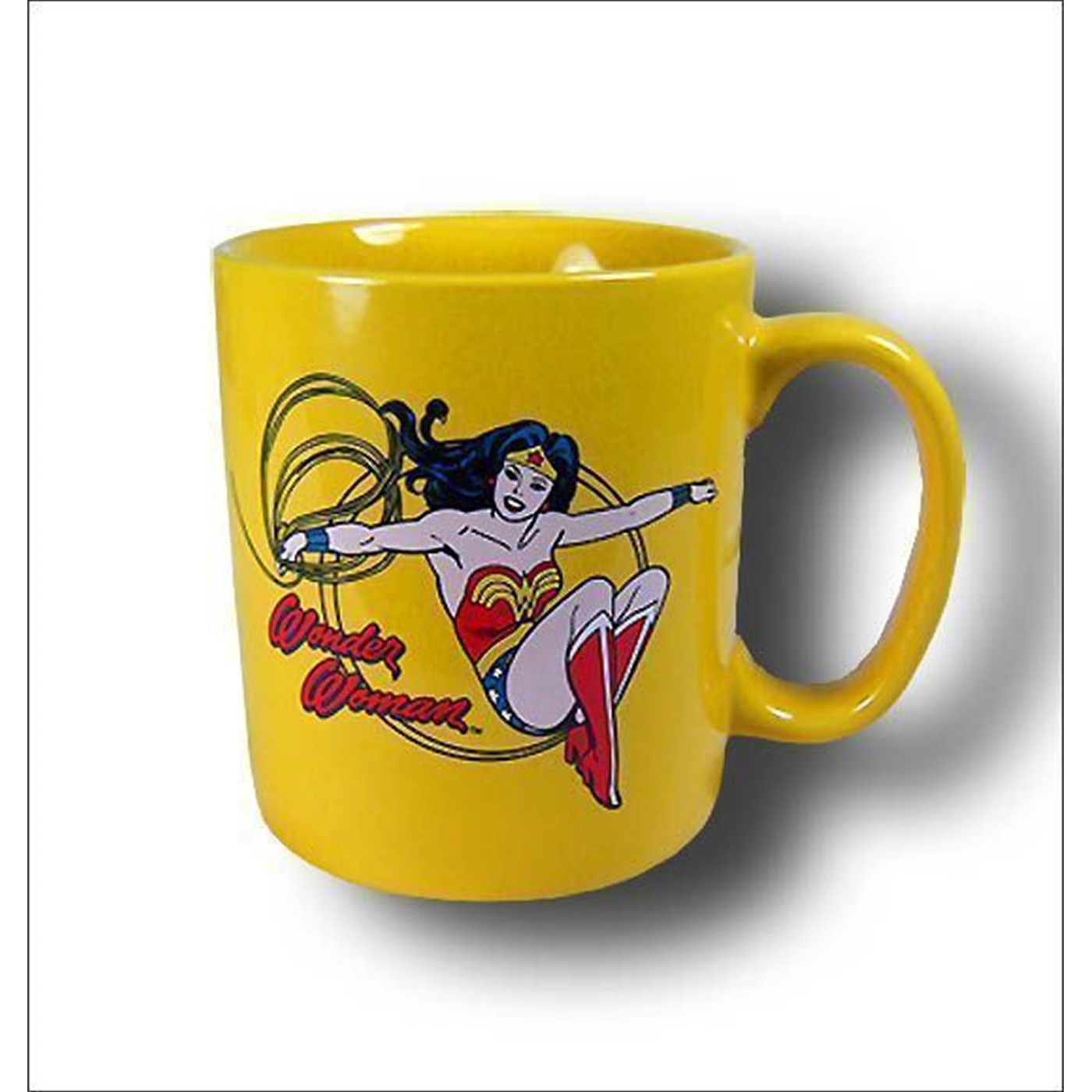 Wonder Woman 12 Oz Yellow Decal Mug, Yellow