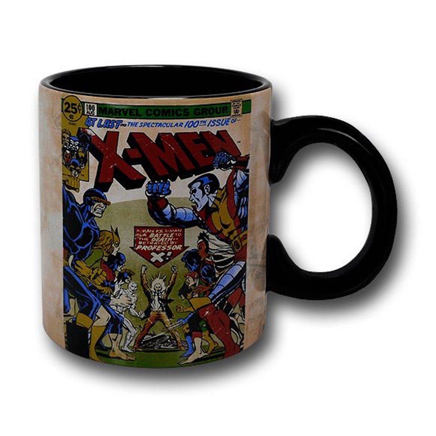 X-Men #100 Cover Oversized Mug, Black