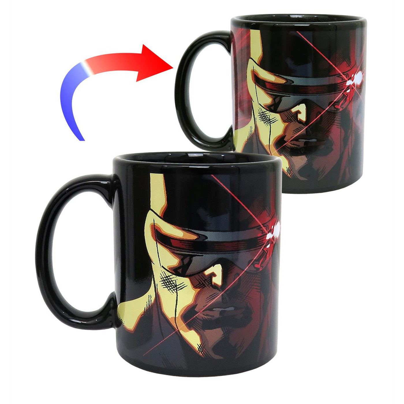 X-Men Cyclops Heat Changing Mug, Black