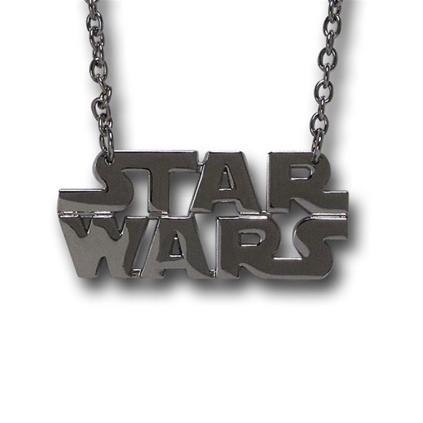 Star Wars Chrome Logo Necklace, Grey