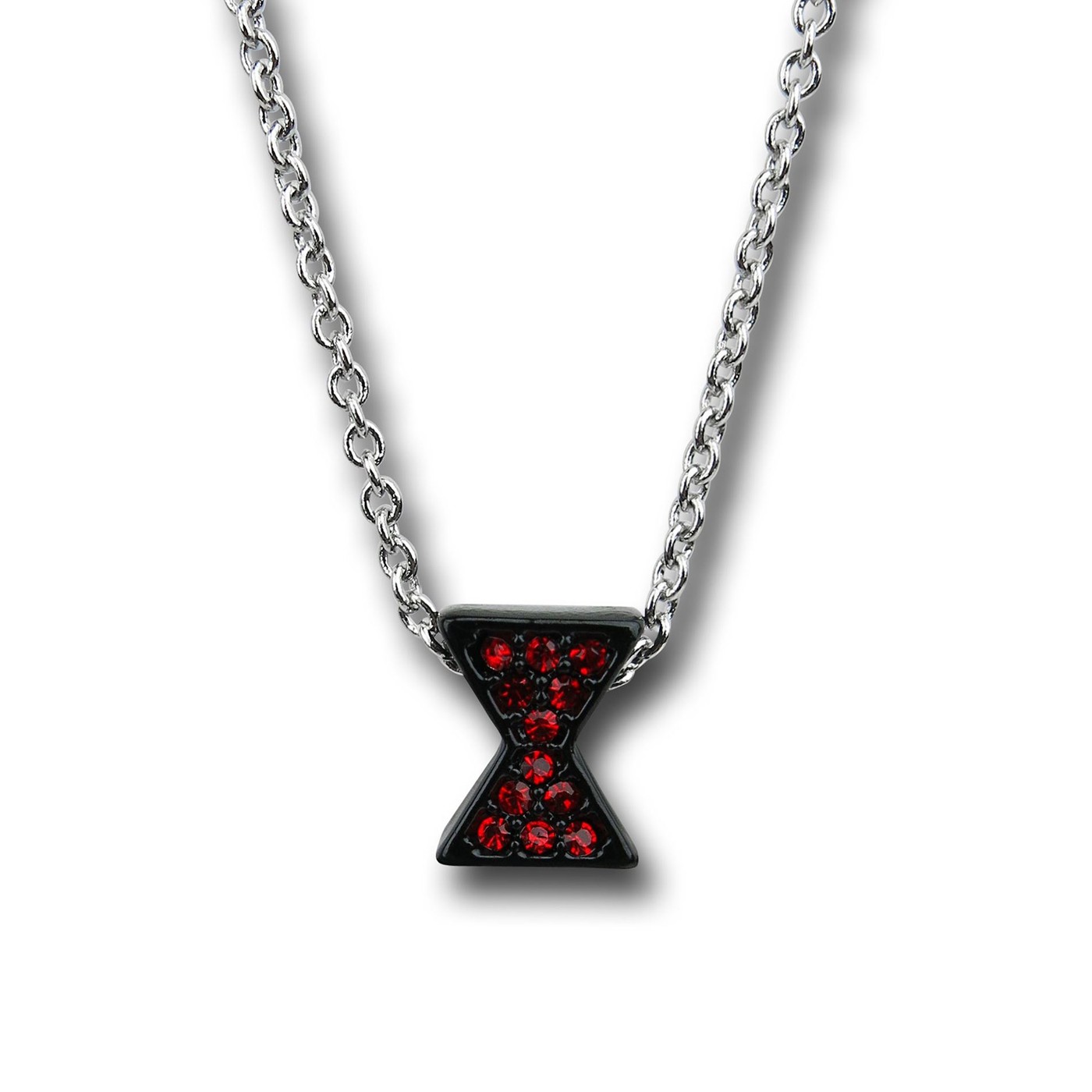 Black Widow Symbol Necklace, Black