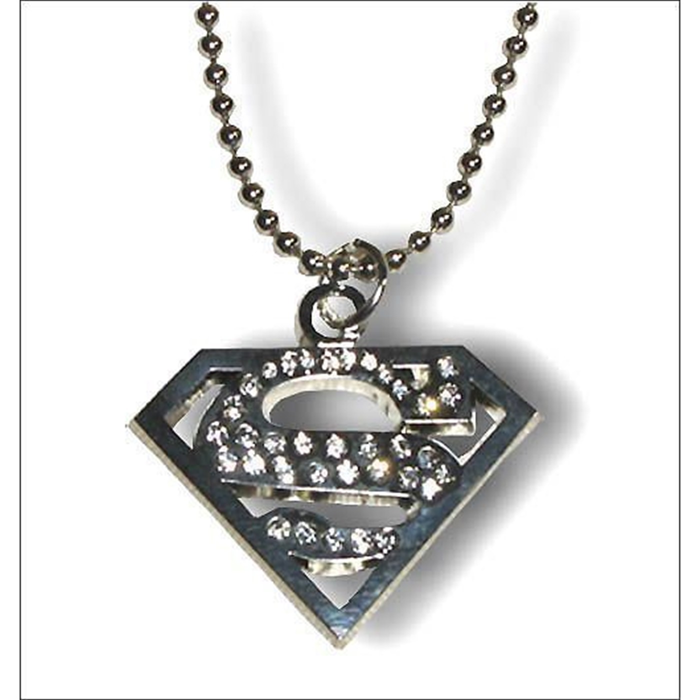 Superman Rhinestone Necklace