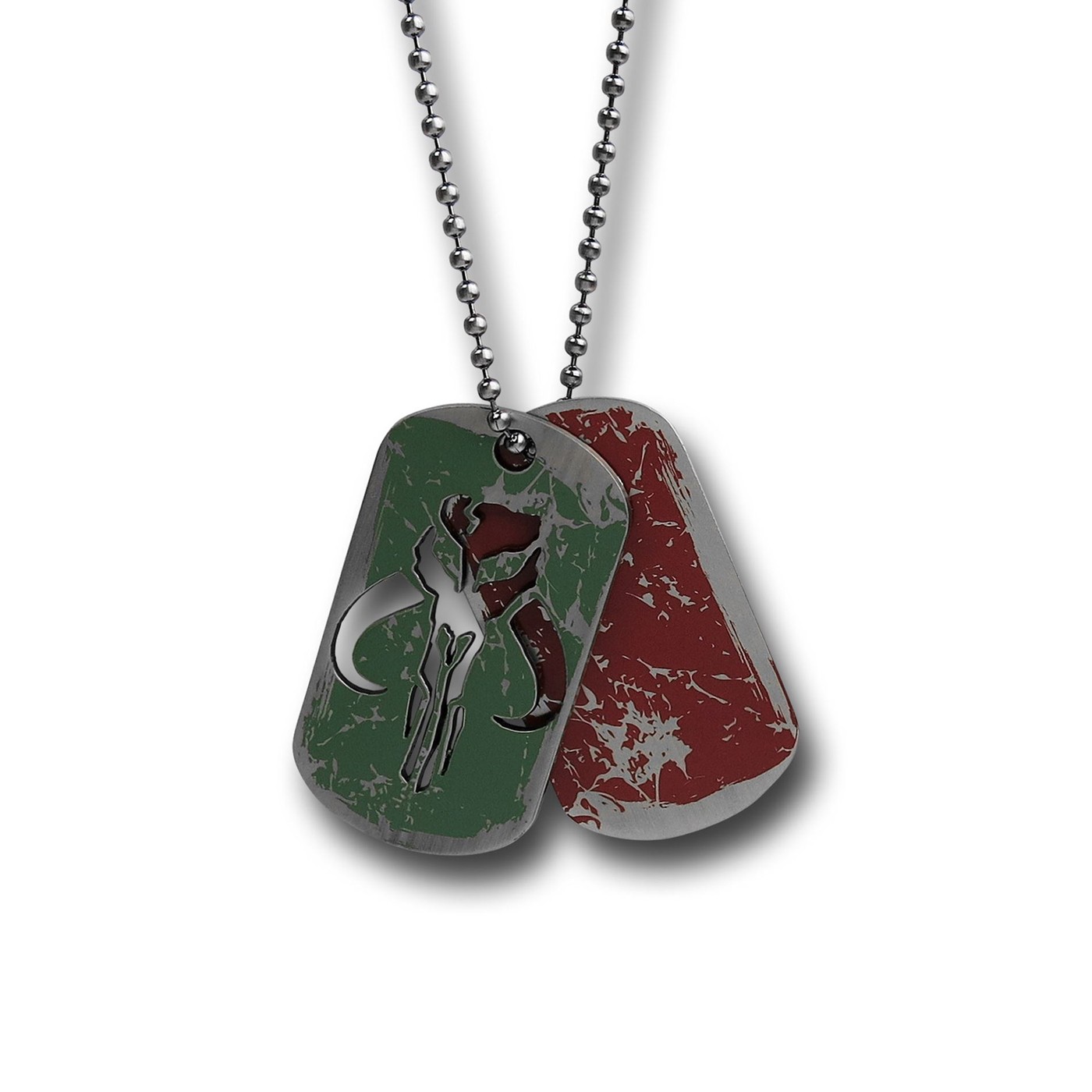 Star Wars Boba Fett Dog Tags, Green